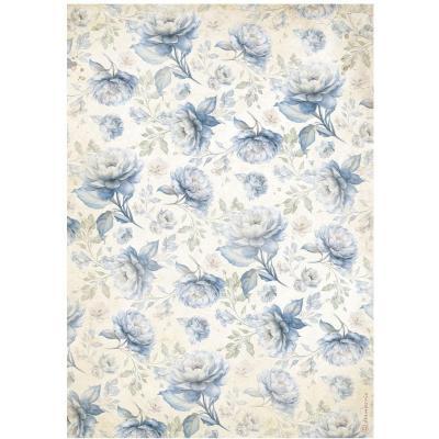 Stamperia Timeless - Blue Flowers Pattern