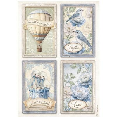 Stamperia Timeless -  4 Cards