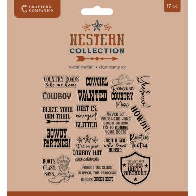 Crafter's Companion Western Stempel - Rootin' Tootin'