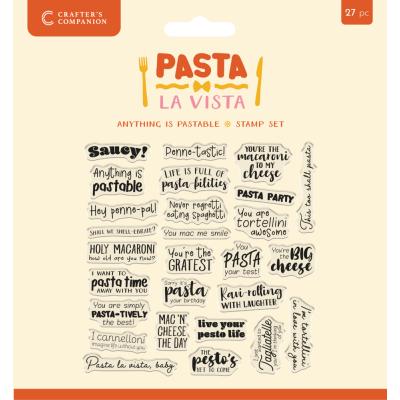 Crafter's Companion Pasta La Vista Stempel - Anything is Pastable
