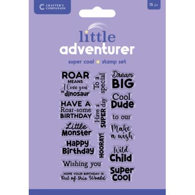 Crafter's Companion Little Adventurer Stempel - Super Cool Sentiments