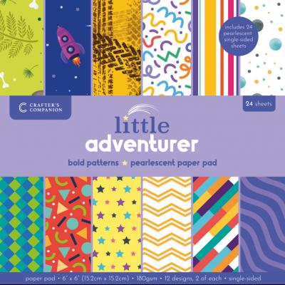 Crafter's Companion Little Adventurer - Bold Patterns Paper Pad