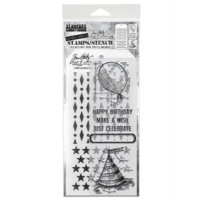 tampers Anonymous Mixed Media Tim Holtz Stempel + Schablone - Mixed Media #43