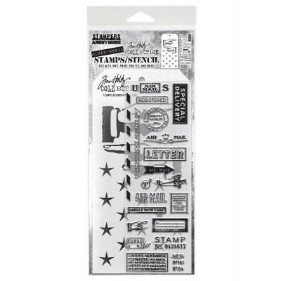 tampers Anonymous Mixed Media Tim Holtz Stempel + Schablone - Mixed Media #41