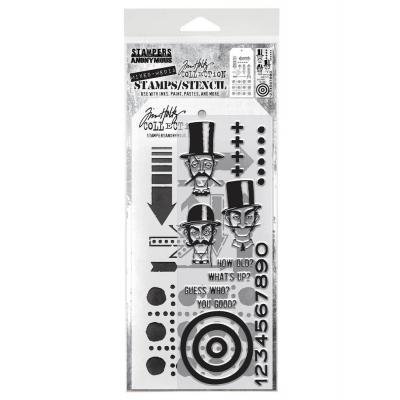 tampers Anonymous Mixed Media Tim Holtz Stempel + Schablone - Mixed Media #39