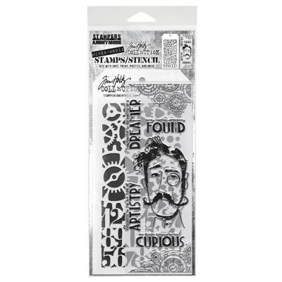 tampers Anonymous Mixed Media Tim Holtz Stempel + Schablone - Mixed Media #37
