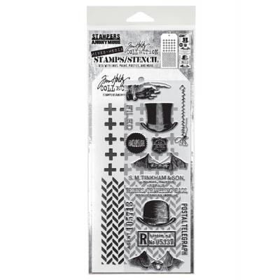 tampers Anonymous Mixed Media Tim Holtz Stempel + Schablone - Mixed Media #16