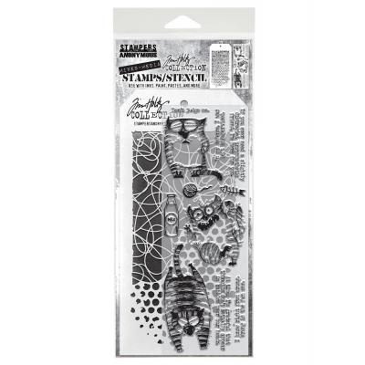 tampers Anonymous Mixed Media Tim Holtz Stempel + Schablone - Mixed Media #10