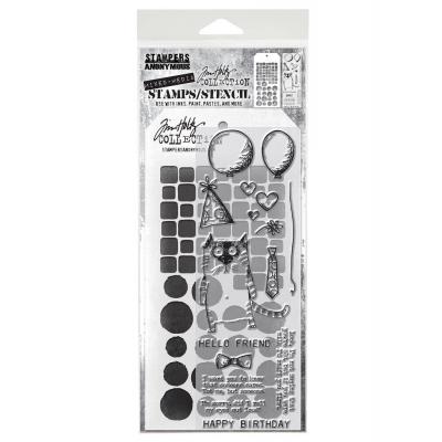 tampers Anonymous Mixed Media Tim Holtz Stempel + Schablone - Mixed Media #9
