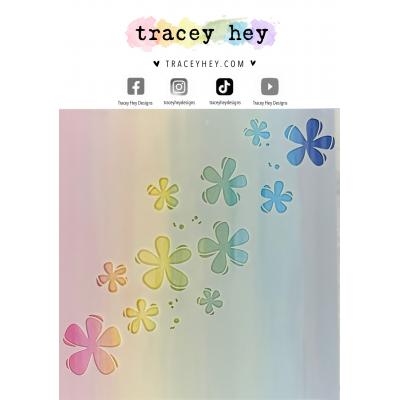 Tracey Hey Stencil - Flower Trail