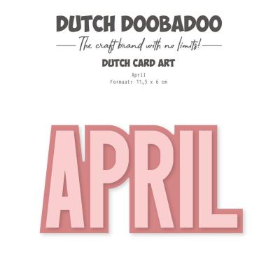 Dutch Doobadoo Planner Stencil - April