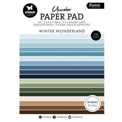 StudioLight Unicolor Paper Pad - Winter Wonderland