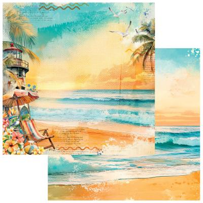 49 and Market Beach Vibes Designpapier - Seashells