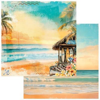 49 and Market Beach Vibes Designpapier - Tides