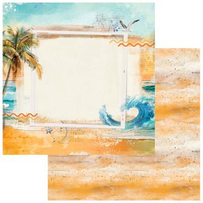 49 and Market Beach Vibes Designpapier - Shoreline
