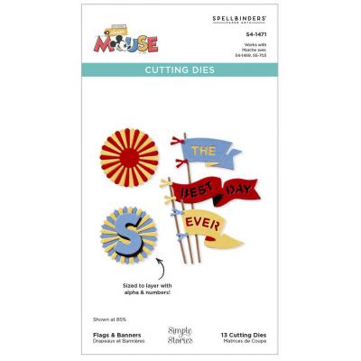Spellbinders Paper Arts Etched Dies - Flags & Banners