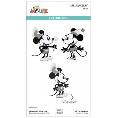 Spellbinders Paper Arts Etched Dies - Steamboat Willie Duo