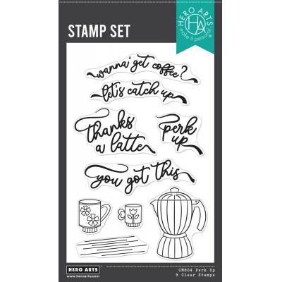 Hero Arts What's Brewing? Stempel - Perk Up