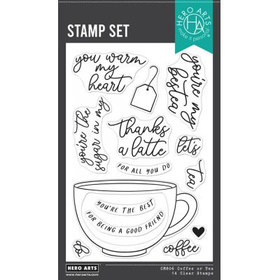Hero Arts What's Brewing? Stempel - Coffee Or Tea