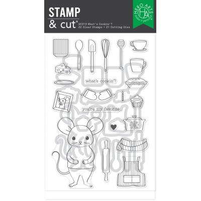 Hero Arts Retro Kitchen Stamp & Cut - What's Cookin'?