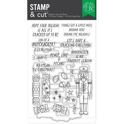Hero Arts Crackin' Christmas Stamp & Cut - A Little Nuts