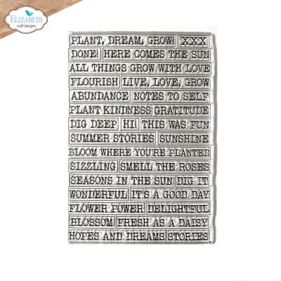 Elizabeth Craft Designs In the Garden Stempel - Journal Phrases 5