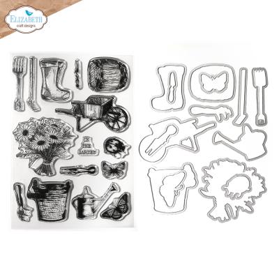 Elizabeth Craft Designs In the Garden Stamp and Die Set - Garden of Love