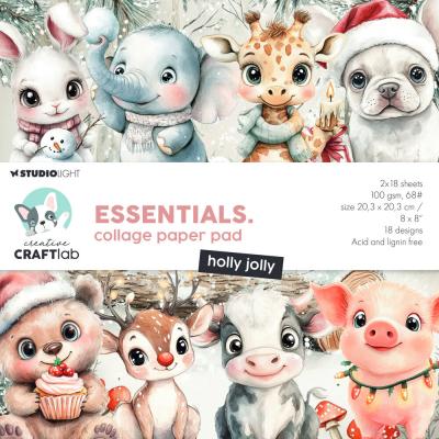 StudioLight Collage Paper Pad - Holly Jolly