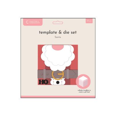Crafter's Companion Santa Card Metal Die Template Santa