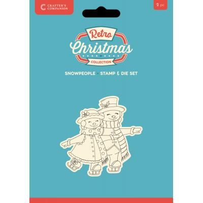 Crafter's Companion Retro Christmas - Snowpeople