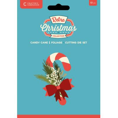 Crafter's Companion Retro Christmas - Candy Cane & Foliage