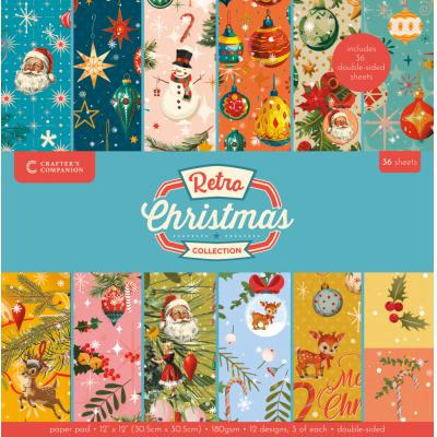 Crafter's Companion Retro Christmas - Paper Pad
