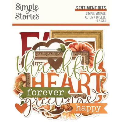 Simple Stories Simple Vintage Autumn Breeze - Sentiment Bits