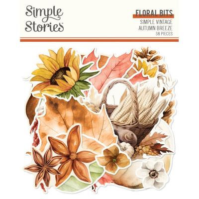 Simple Stories Simple Vintage Autumn Breeze - Floral Bits
