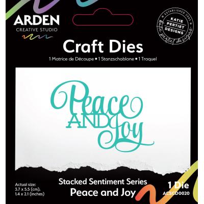 Arden Creative Studio Season Of Joy Craft Die - Stacked Peace And Joy