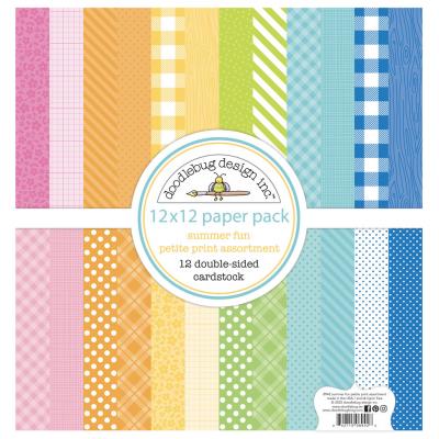 Doodlebug Summer Fun Paper Pad - Petite Print Assortment