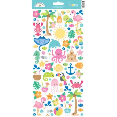 Doodlebug Design Summer Fun - Icons Stickers
