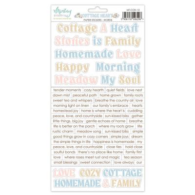 Mintay Papers Cottage Heart Sticker -  Words