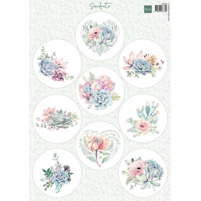 Marianne Design Decoupage Sheet A4 - Succulents