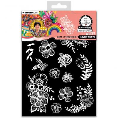 StudioLight Art By Marlene Rub-Ons - Lovely Prints White