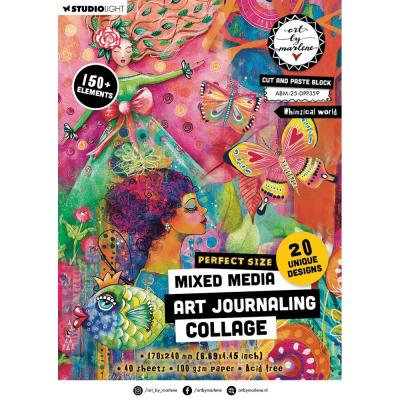 StudioLight Art By Marlene Cut and Paste Book - Whymsical World