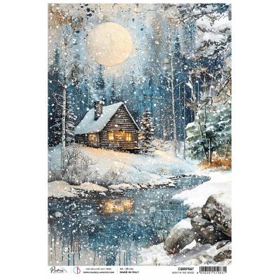 Ciao Bella Forest Tales Rice Paper - Night In The Wood