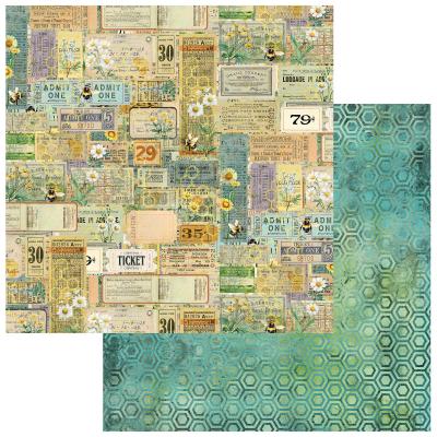 49 and Market Botanical Buzz Designpapier - Vibrant