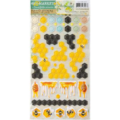 49 And Market Botanical Buzz - Puffy Stickers
