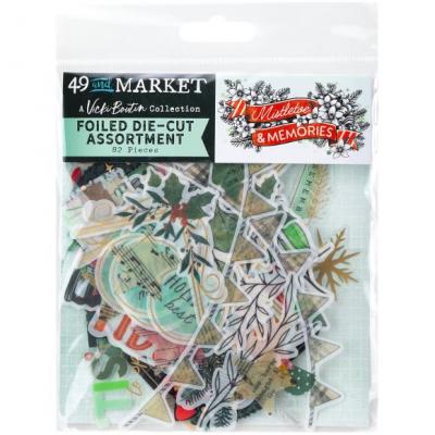 49 And Market Mistletoe And Memories - Foiled Die-Cut Assortment
