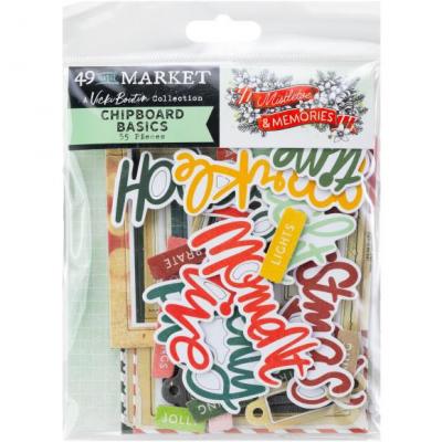49 And Market Mistletoe And Memories - Chipboard Basics