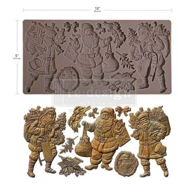 Prima Marketing Re-Design Decor Mould - Santa's Holiday Cheer