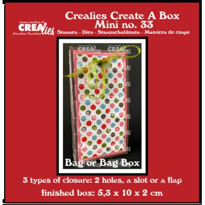 Crealies Cutting Dies - Mini Bag Box for Gifts and Advent