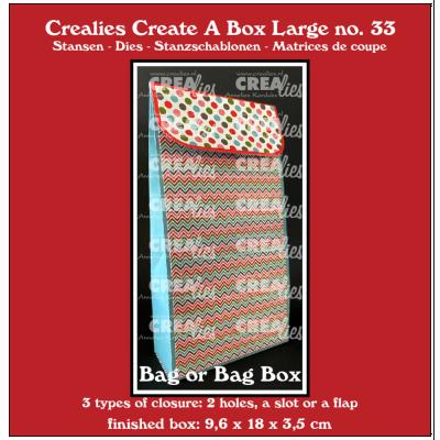 Crealies Cutting Dies - Large Bag Box for Gifts and Advent