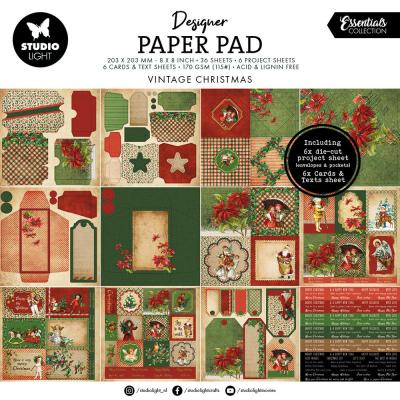 StudioLight Vintage Christmas Paper Pad